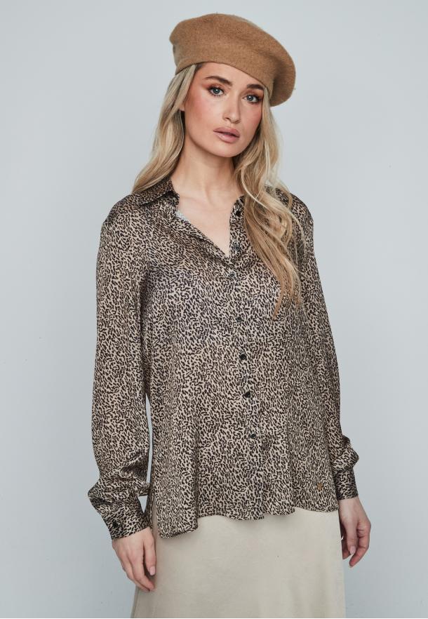 Blusa animal print BEIGE
