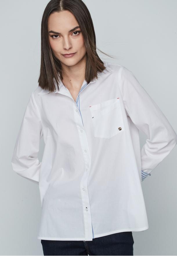 Blusa contrastes BLANCO
