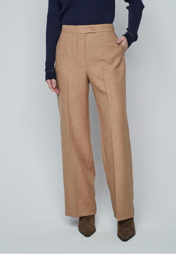 Pantalón ancho gomas CAMEL