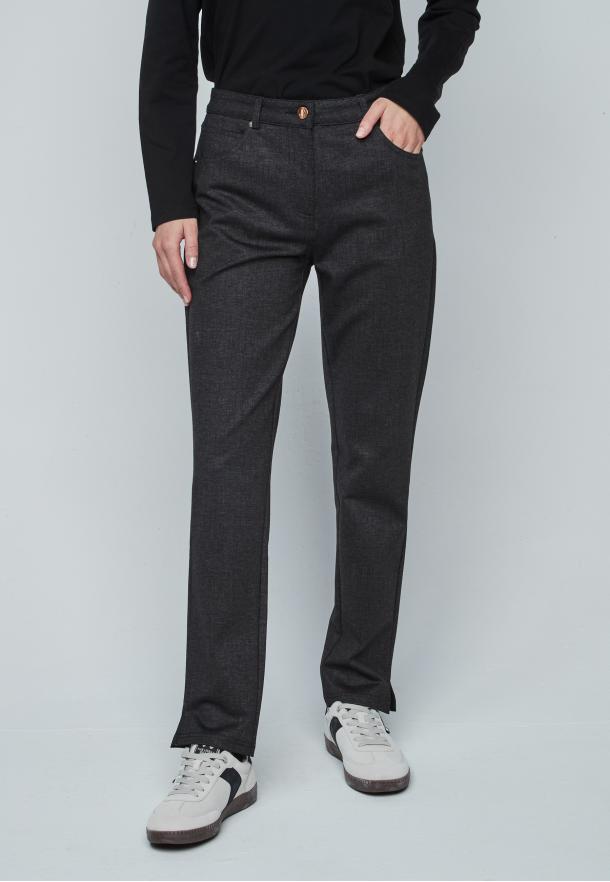 Pantalón experience falso liso NEGRO