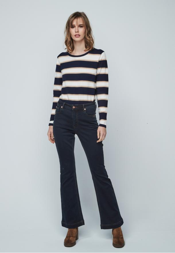 Jeans flare DENIM OSCURO