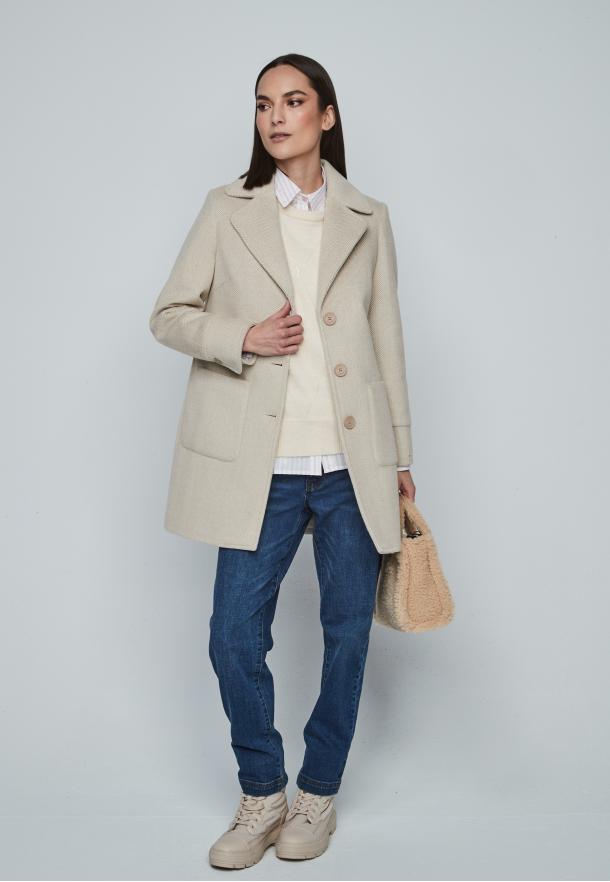 Chaquetón espiga BEIGE