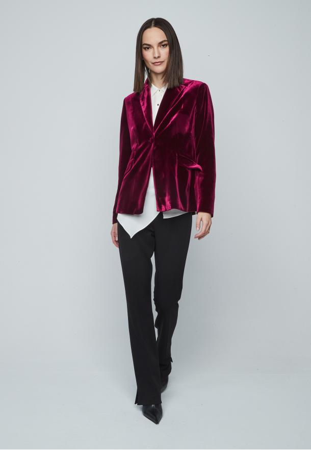 Blazer terciopelo GRANATE