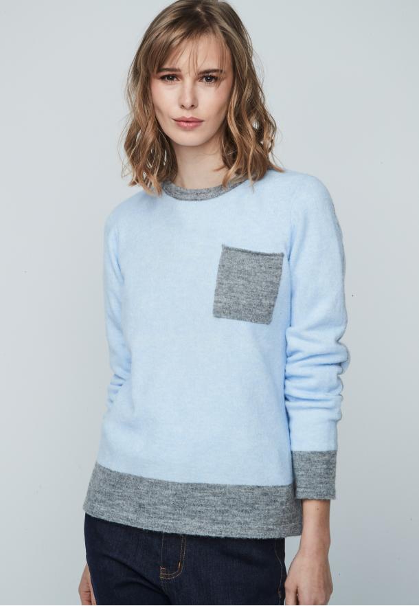 Jersey contraste AZUL