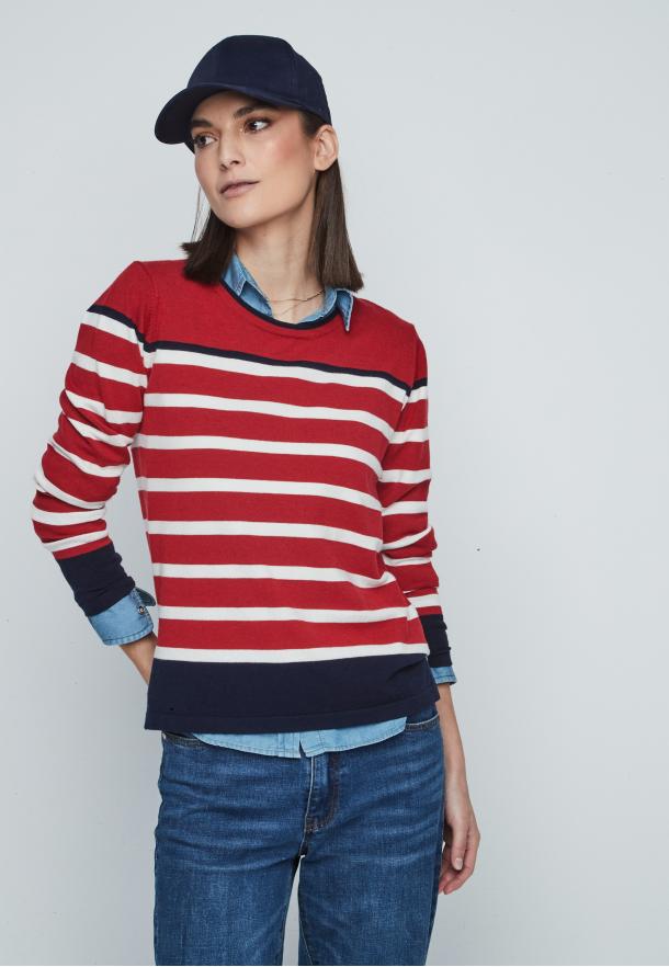 Jersey rayas ROJO