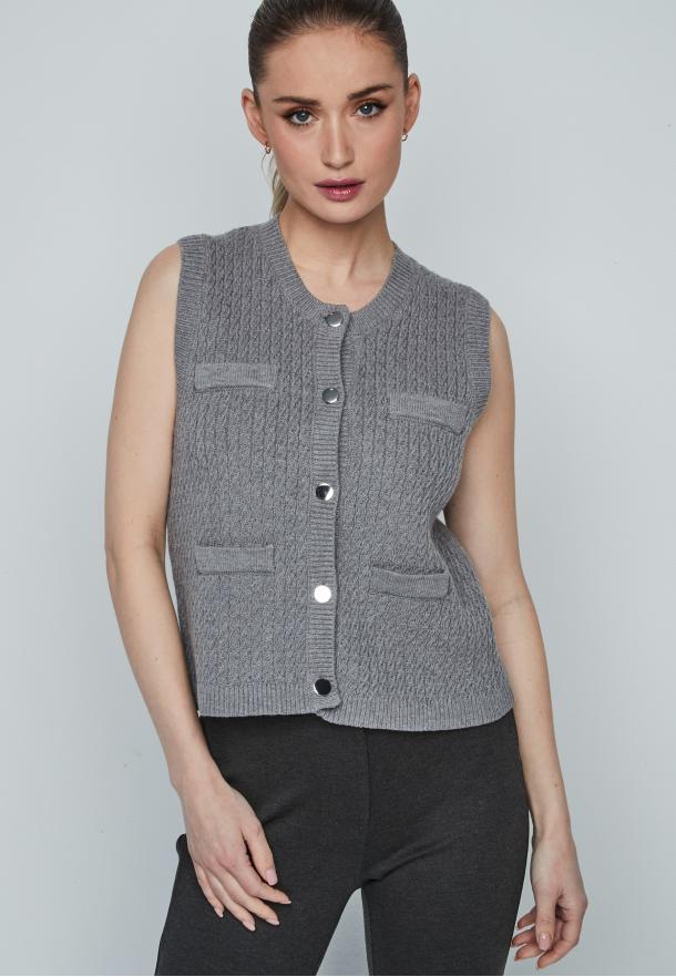 Chaleco bolsillos GRIS