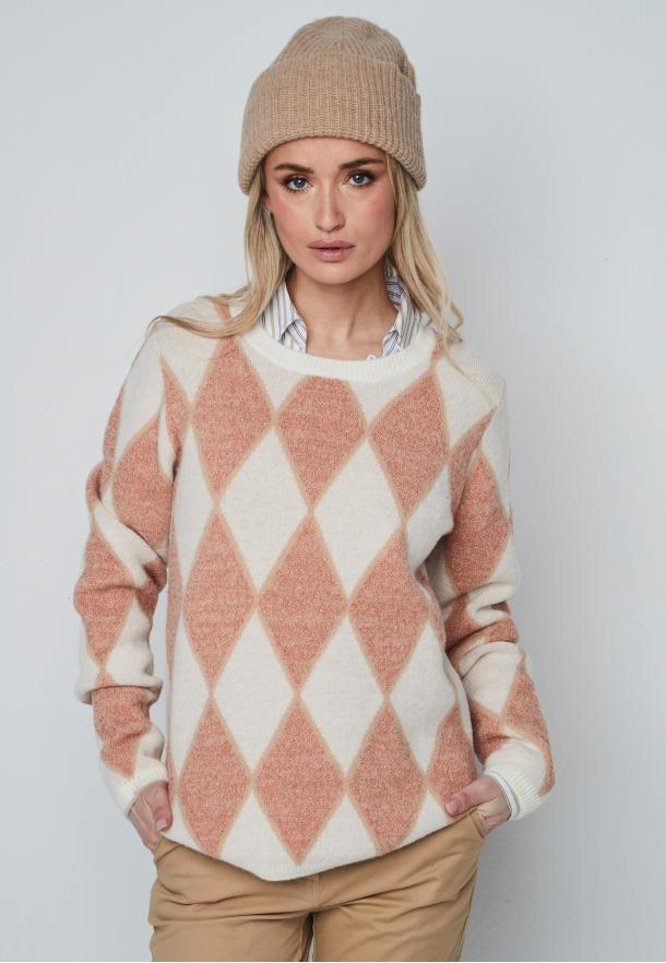 Jersey rombo lurex CRUDO