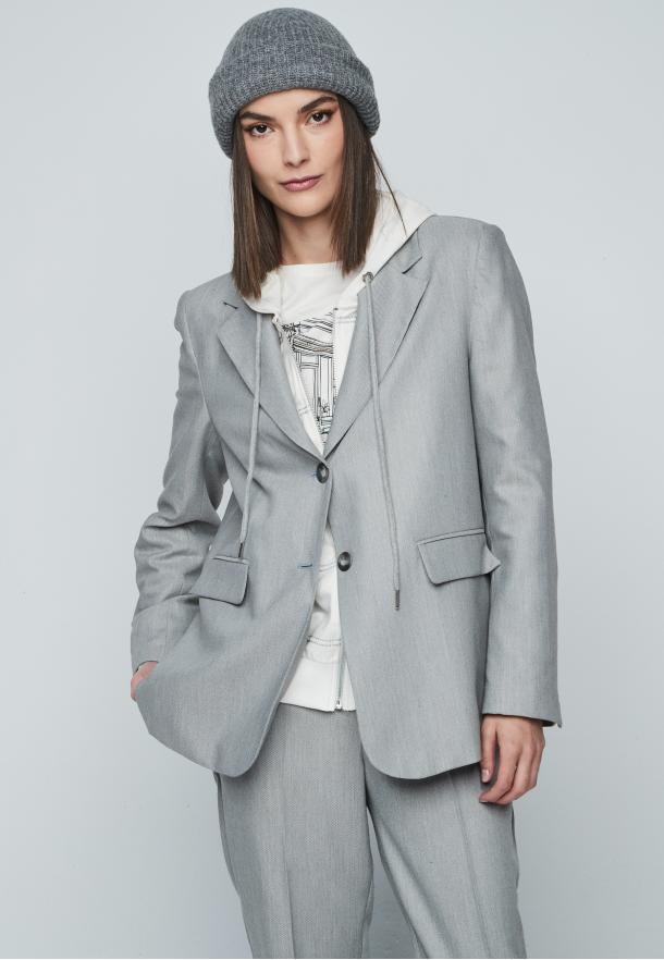 Blazer botones GRIS