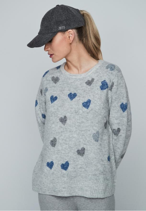 Jersey corazones GRIS