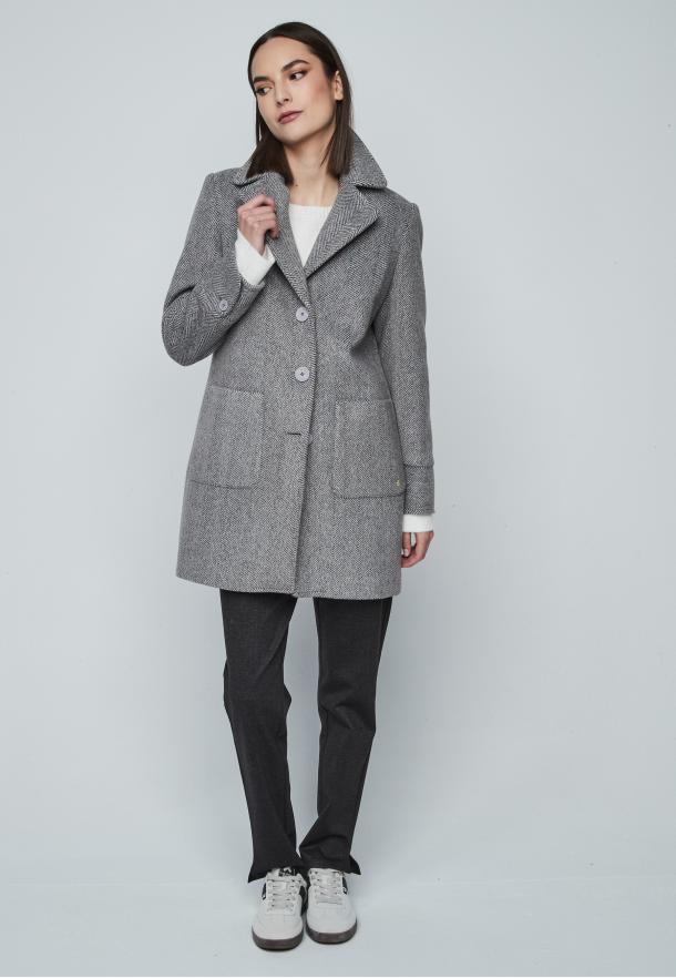 Chaquetón espiga GRIS