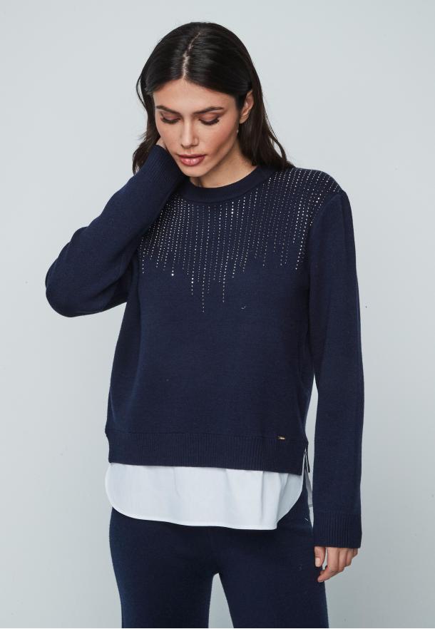 Jersey combi AZUL MARINO