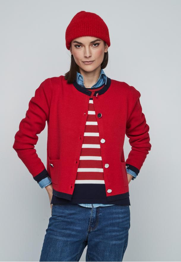 Chaqueta chanel ROJO