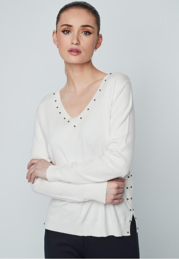 Jersey tachas BLANCO