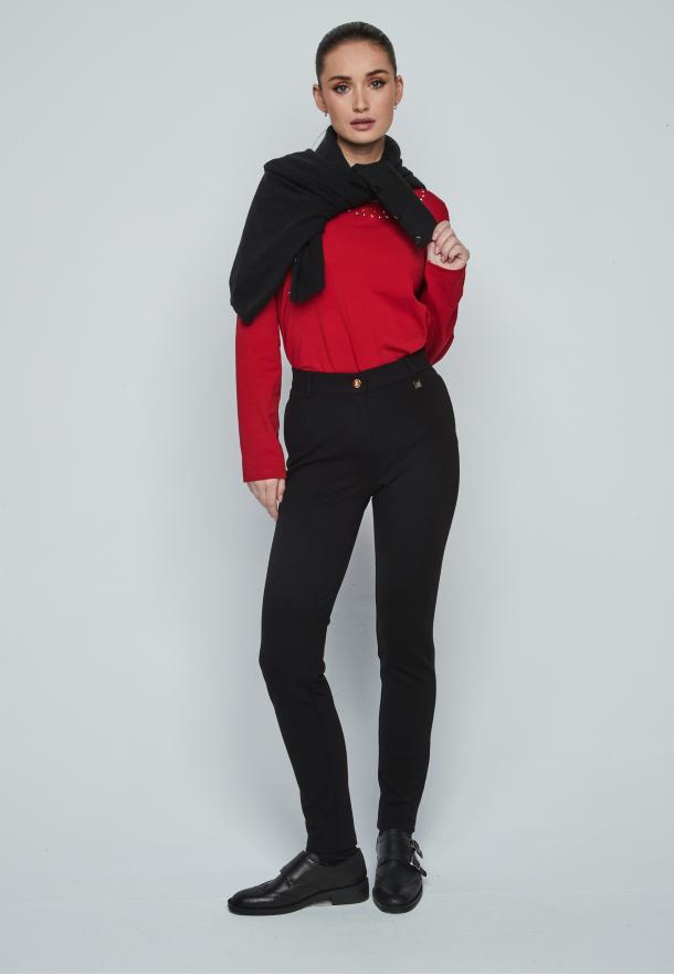 Pantalón experience cremalleras NEGRO