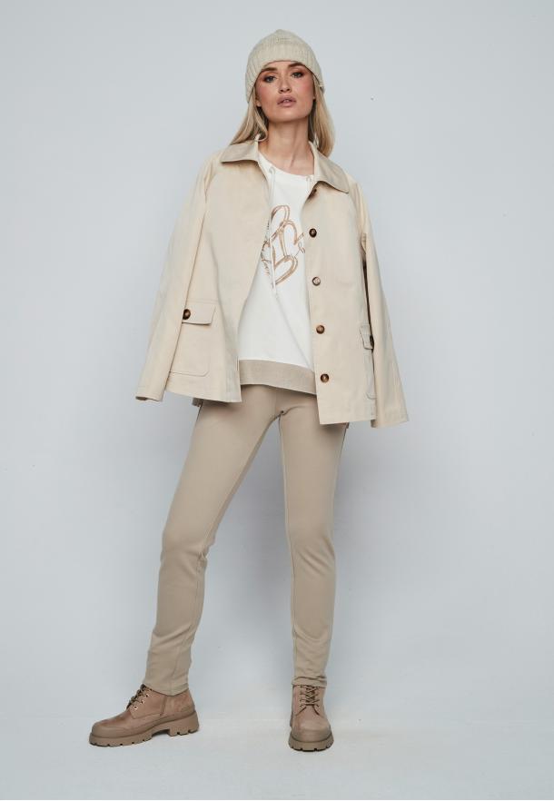 Pantalón experience cremalleras BEIGE