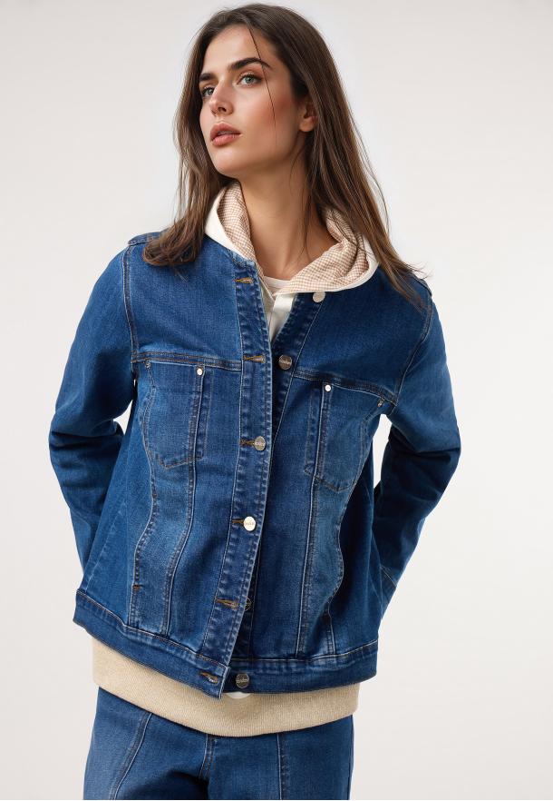 Cazadora pespuntes DENIM