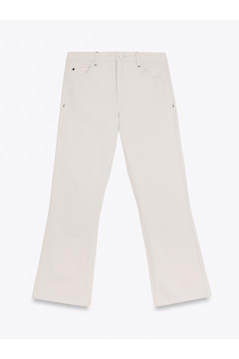 Pantalón crop detalle CRUDO