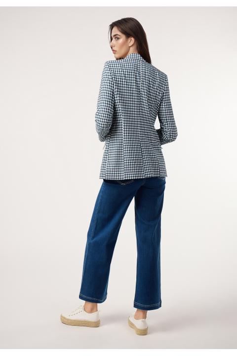 Blazer vichy seersucker AZUL MARINO