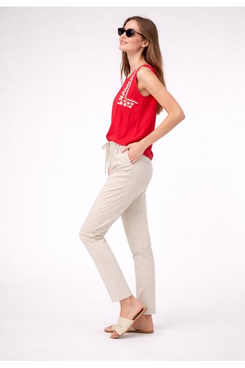 Pantalón experience goma cintura BEIGE