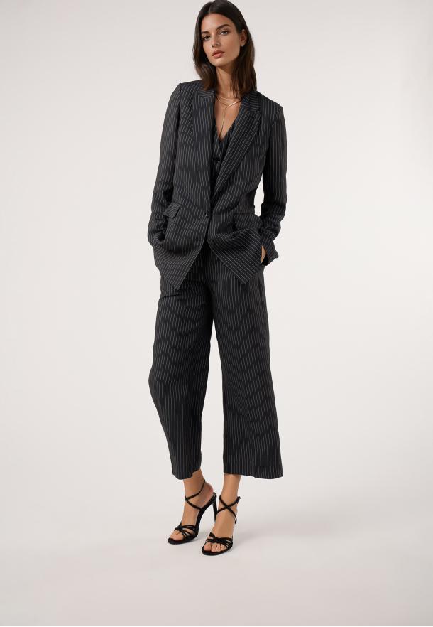 Pantalón rayas NEGRO