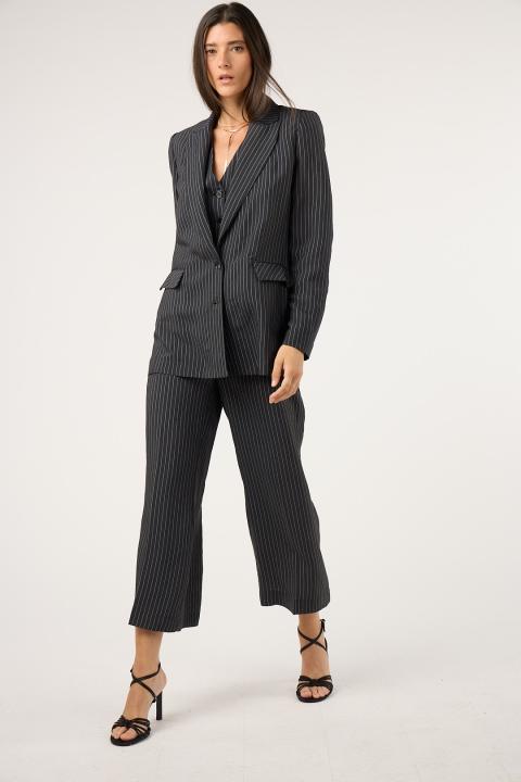 Pantalón rayas NEGRO