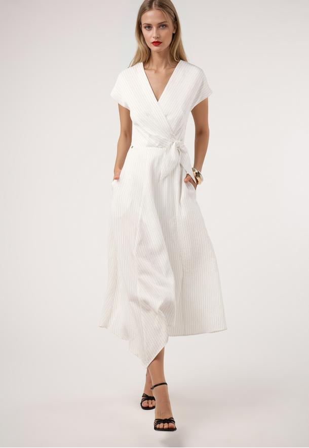 Vestido rayas BLANCO