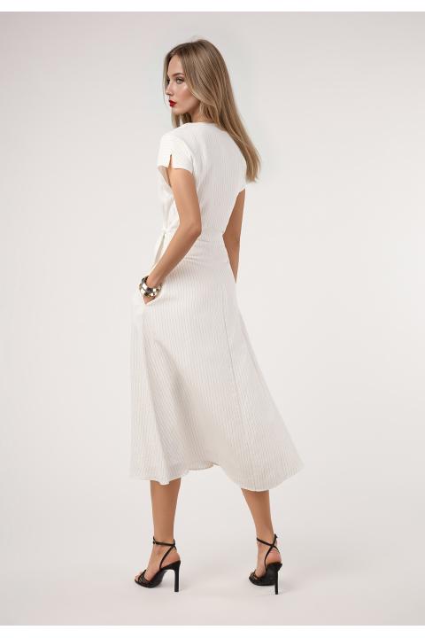 Vestido rayas BLANCO