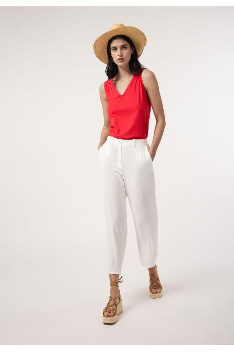 Pantalón culotte básico BLANCO