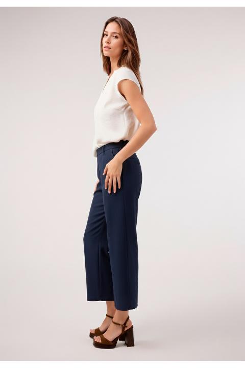 Pantalón culotte básico AZUL MARINO