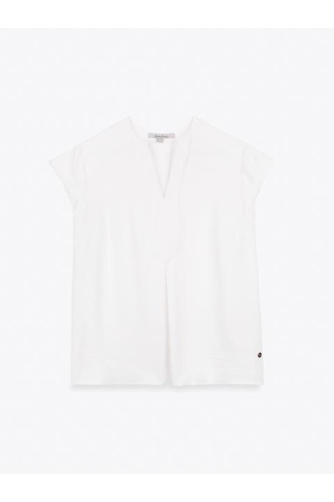 Blusa pliegues BLANCO