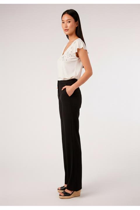 Pantalón largo gomas básico NEGRO