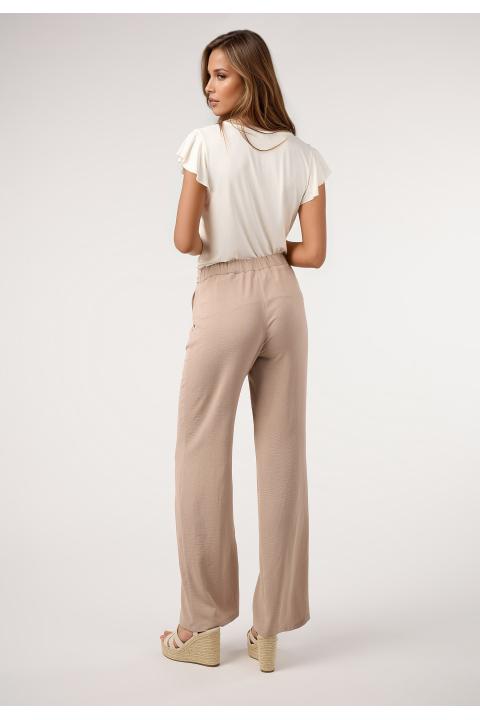 Pantalón largo gomas básico BEIGE