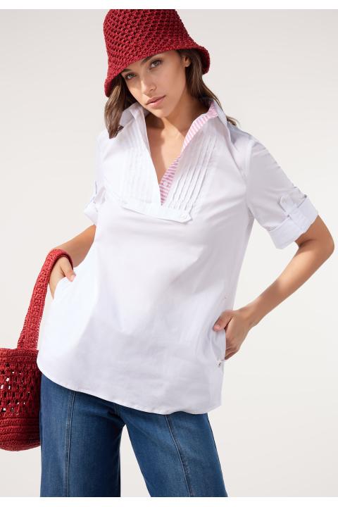 Blusa jaretas BLANCO