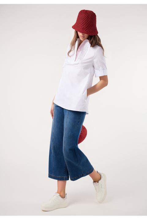 Blusa jaretas BLANCO