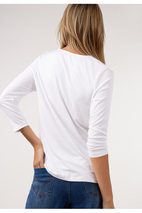 Camiseta pliegue  M/3/4 CRUDO