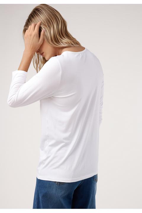 Camiseta pliegue  M/3/4 CRUDO