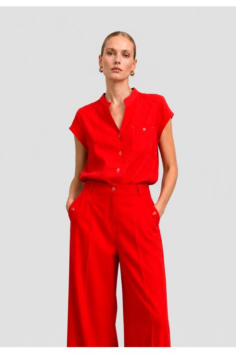 Camisa lisa atacados ROJO