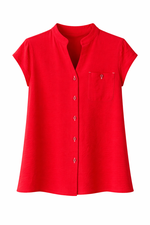 Camisa lisa atacados ROJO