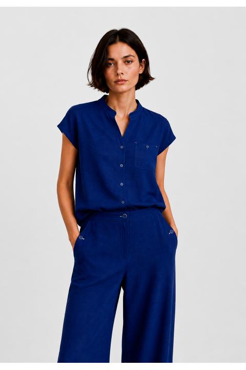 Pantalón culotte atacados AZUL MARINO