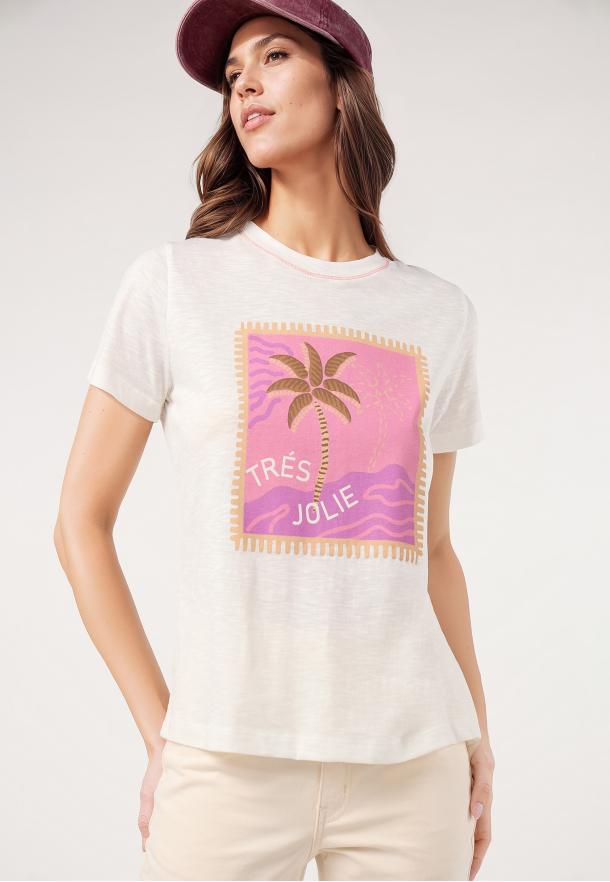 Camiseta sello BLANCO