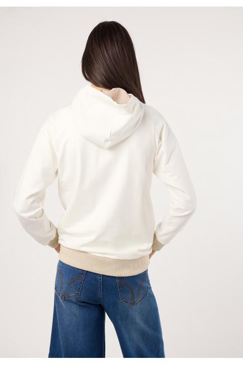 Sudadera relax BLANCO
