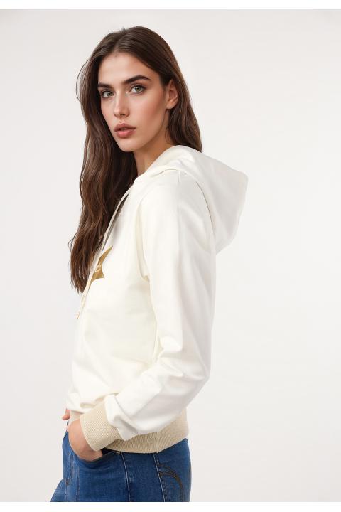 Sudadera relax BLANCO