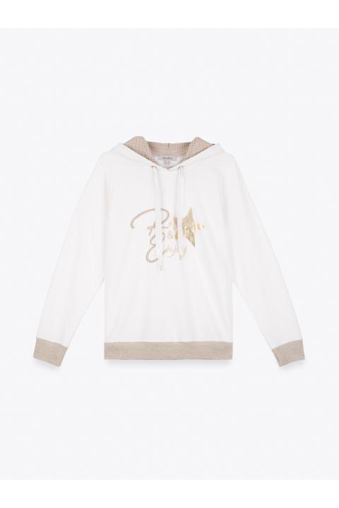 Sudadera relax BLANCO