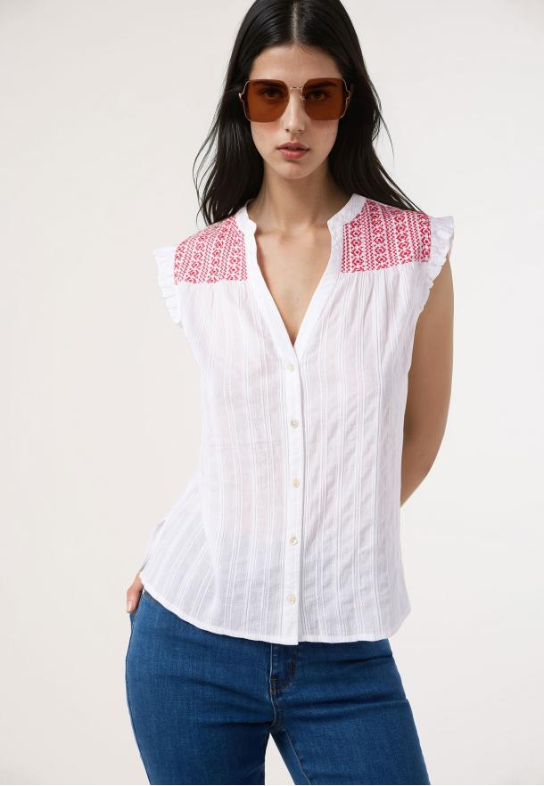 Top bordados BLANCO