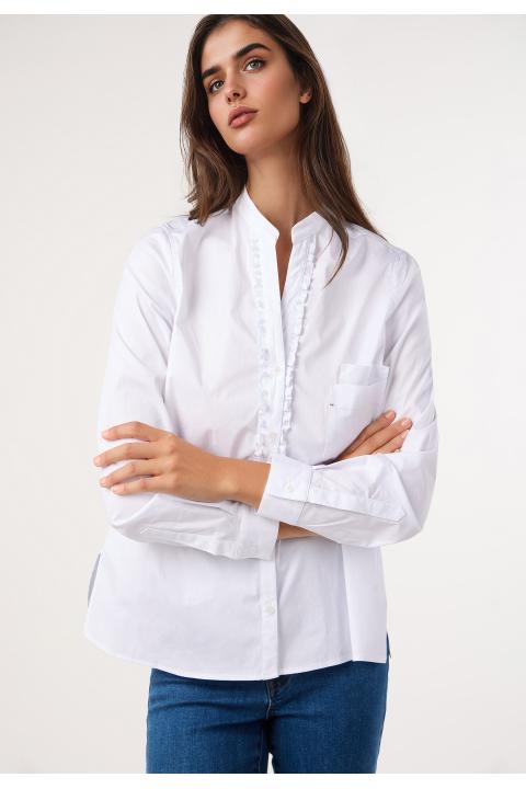 Blusa volante BLANCO