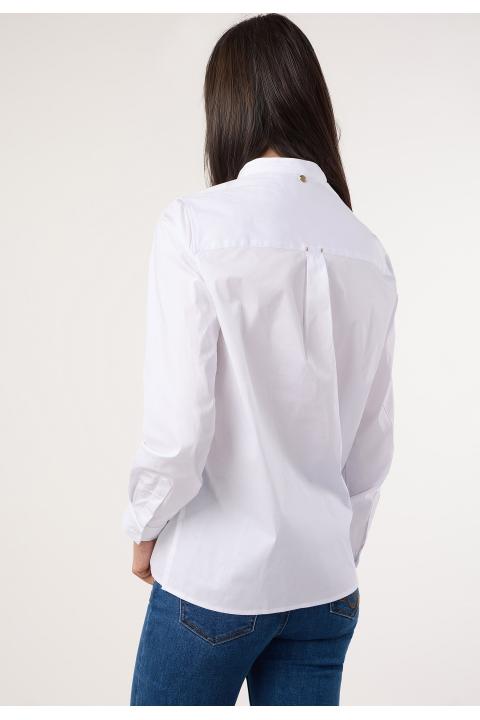 Blusa volante BLANCO