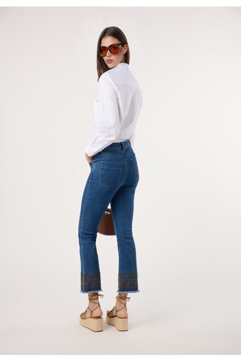 Blusa volante BLANCO