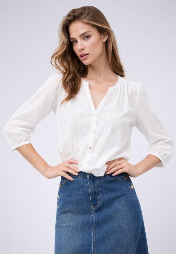 Blusa bordado BLANCO