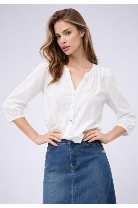 Blusa bordado BLANCO