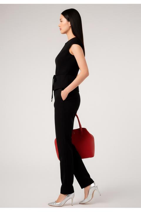 Chaleco blusa carteras NEGRO